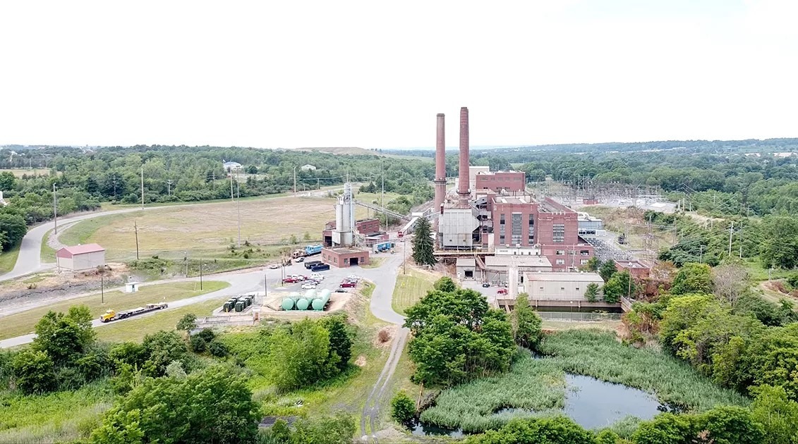 photo process Behind the meter power plant Bitcoin mining