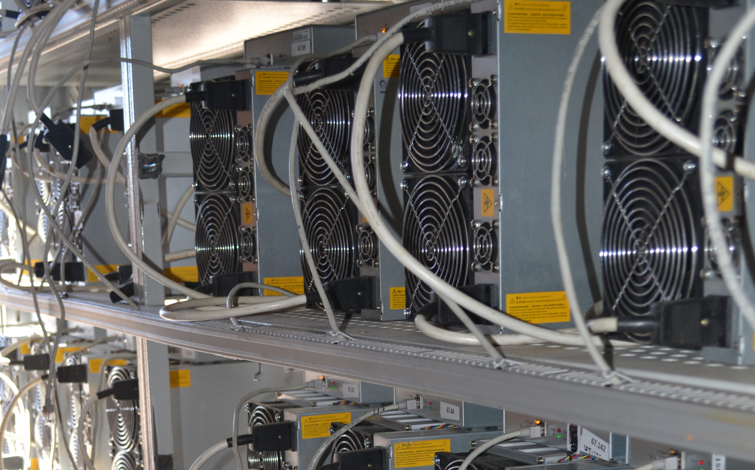 photo process Crypto mining at gas processing plant excess flared gas