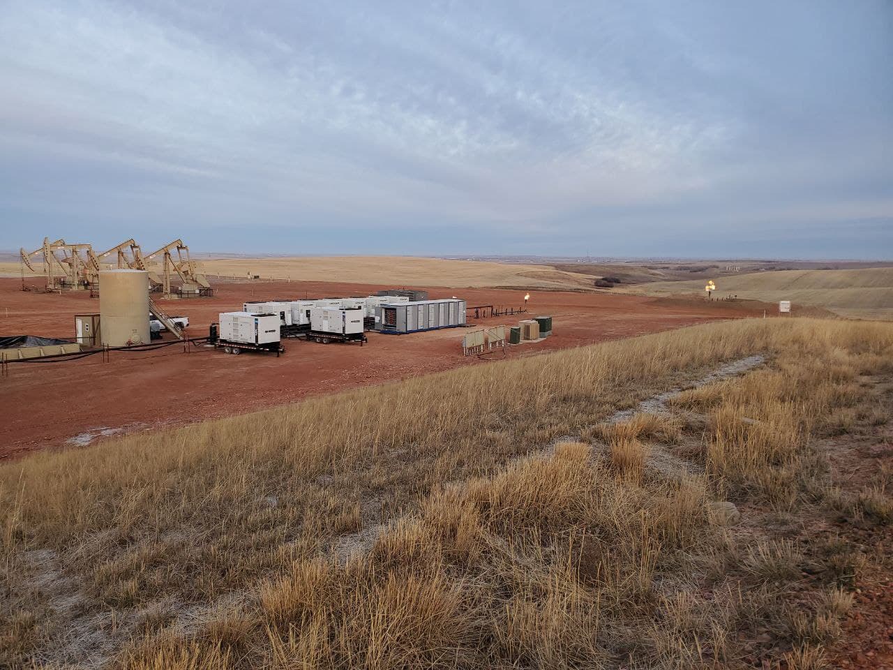 photo process Flaring mitigation project in North Dakota